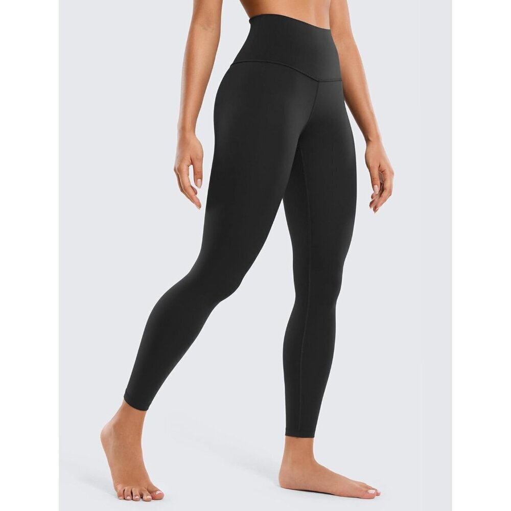 Women's Black Butter luxe Yoga Leggings 25" - High Waisted Soft - Picture 8 of 9